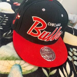 Chicago Bulls Nostalgia Black and Red Cap